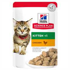 Hills Science Plan Kitten Wet Cat Food in Gravy - 12x85g Pouches